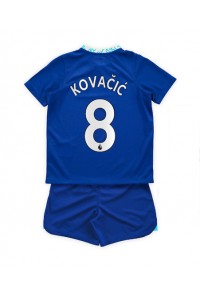 Chelsea Mateo Kovacic #8 Babytruitje Thuis tenue Kind 2022-23 Korte Mouw (+ Korte broeken)